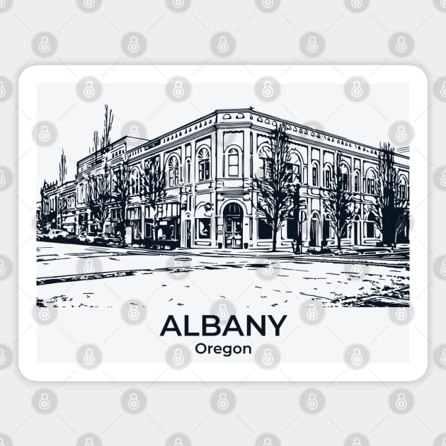 Albany - Oregon Magnet by Lakeric